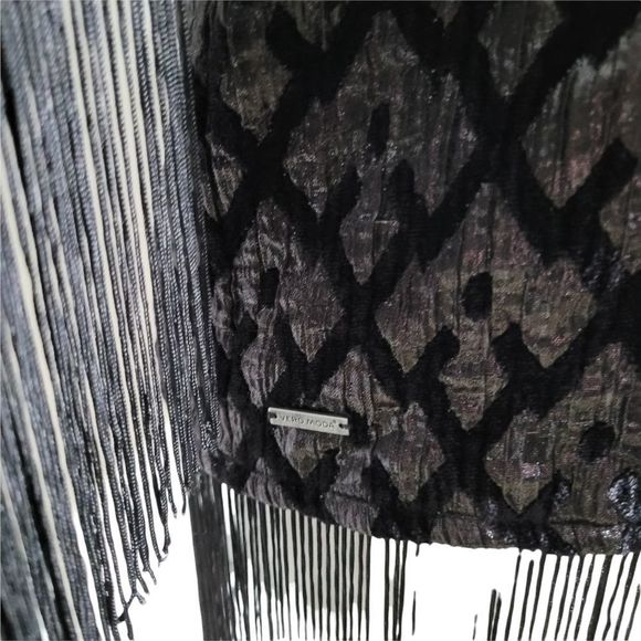 Vero Moda Fringe Jacket/Kimono Black Size Small - Picture 7 of 12